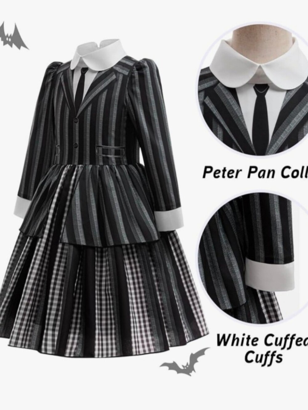 Wednesday Addams Nevermore Costume 12/14 L